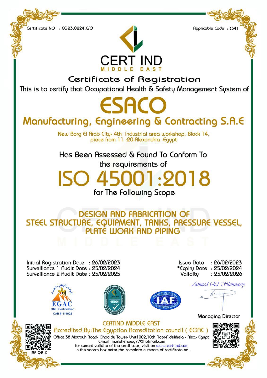 ISO 45001:2018