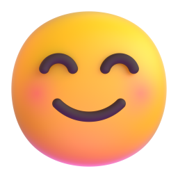 smiling face with smiling eyes icon